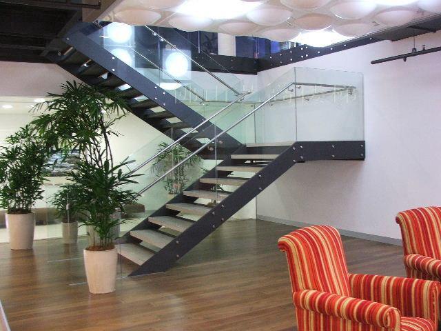 Stainless Steel Glass Indoor Staircase