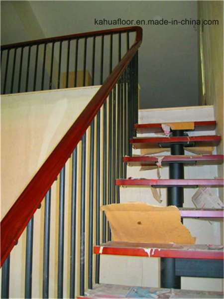 The Interior Titanium Steel Wooden Stairs