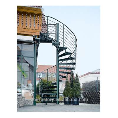 Fashion central post spiral staircase,outdoor steel stairs,anti - skid stairs,L-196