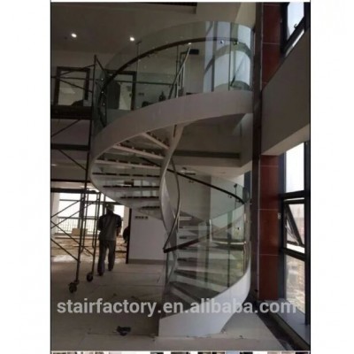 Fashion Curve Shape stair, steel-wood spiral staircase,TS-77