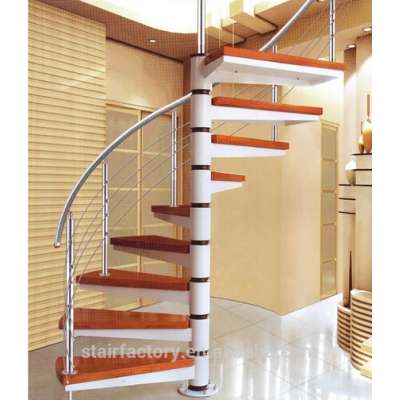 Australia small spiral staircase, used indoor stairs, wood stair nosing, TS-232