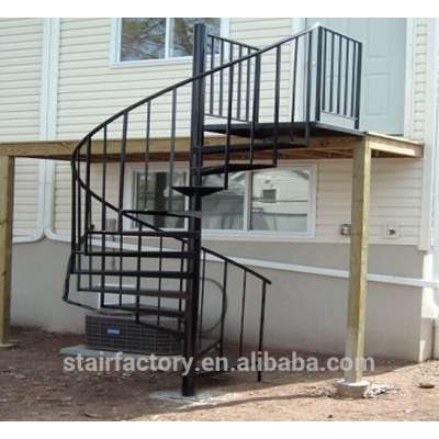 Australia modern steel staircase,mild steel spiral staircase, outdoor stairs, used spiral staircase,TS-224