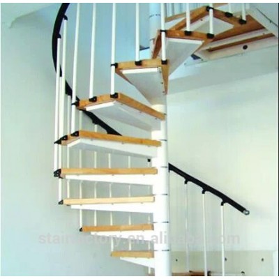 Modern used spiral staircase Used indoor steel-wood stairs Used indoor attic spiral staircase TS-86