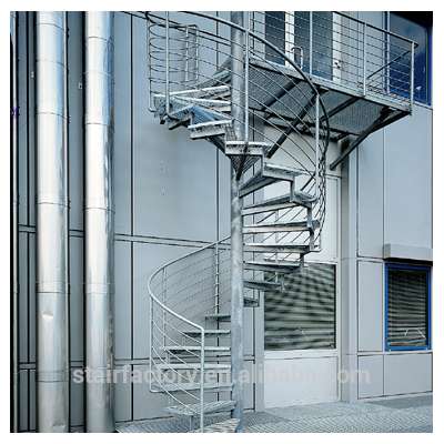 Fashion spiral staircase Outdoor metal spiral stairs Outdoor hot galvanized stairs L-198