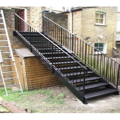 Outdoor Metal Staircase,Outdoor Stair Railing Design,Galvanized Stairs,Ts-248